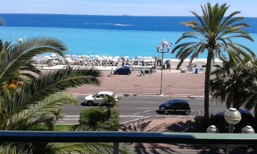 Promenade des Anglais nice panoramic sea view 2 bed apt lux town with balcony