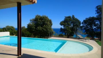 Villa private pool, sea view, beach on foot